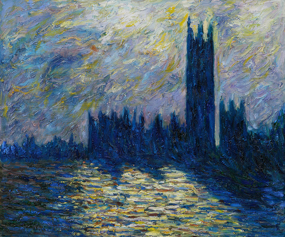 London. The Houses of Parliament (1905) by Claude Monet